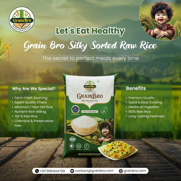 Grain Bro Silky Sorted Raw Rice - Image 3
