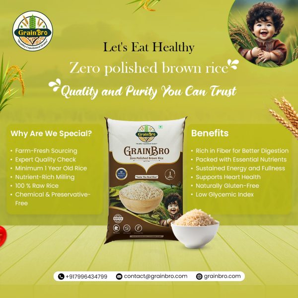 Grain Bro Zero Polished Brown Rice 10kg - Image 6