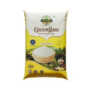 Grain Bro Semi Grinded Raw Rice - 10kg