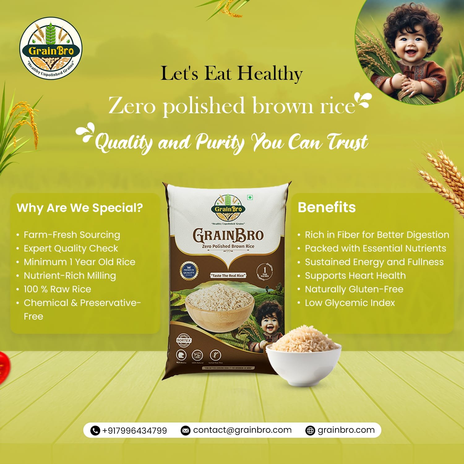 Grain Bro Zero Polished Brown Rice 10kg - Image 6