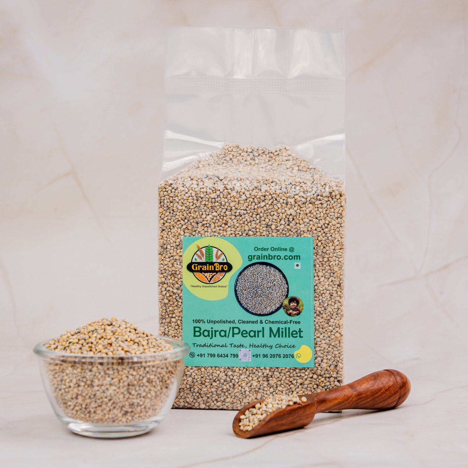 Pearl Millet Whole (Bajra Whole)