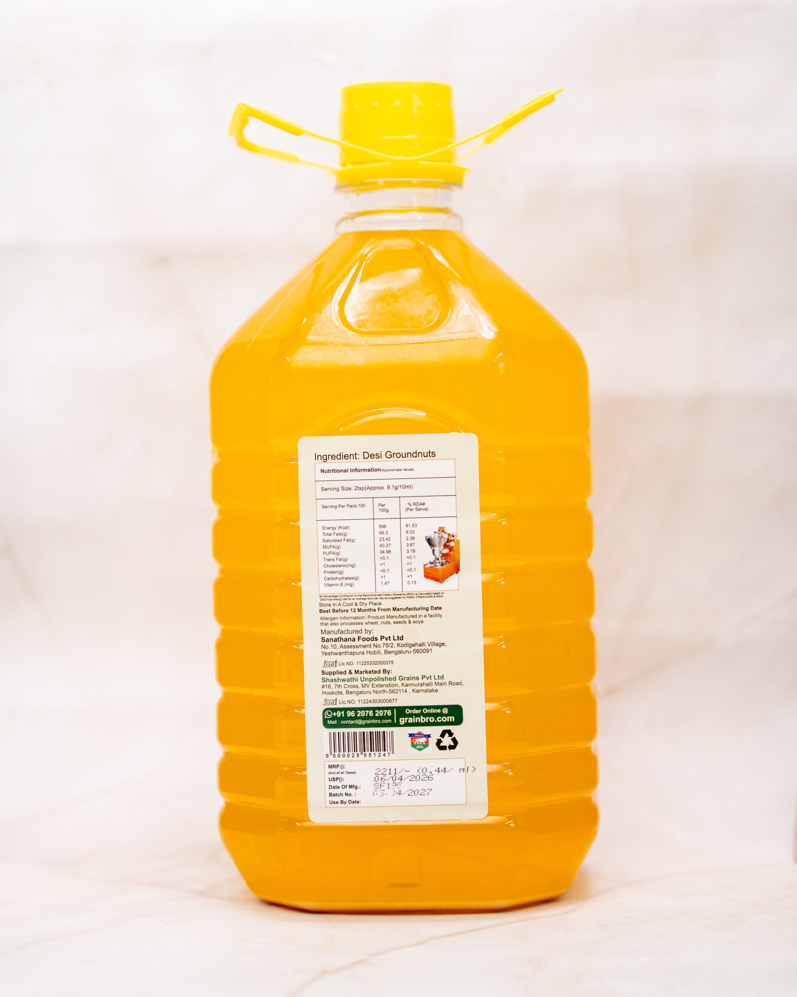 Cold Pressed Groundnut Oil - Image 2