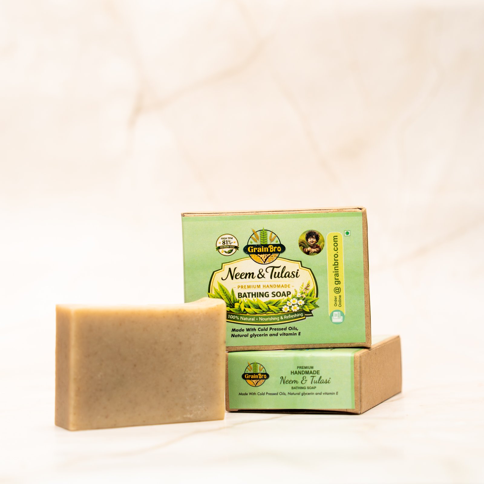 Neem & Tulasi Handmade Soap - 100g